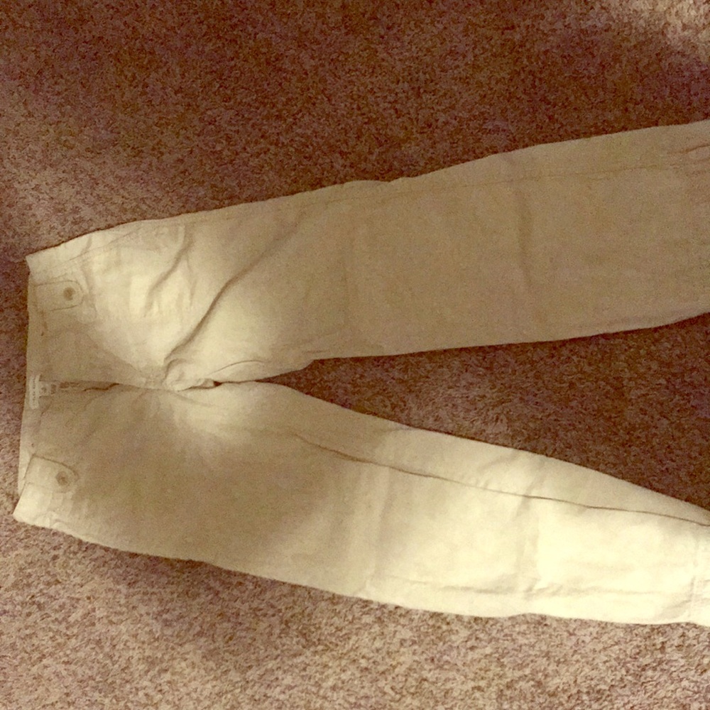 Banana Republic linen pants size 2 cream color